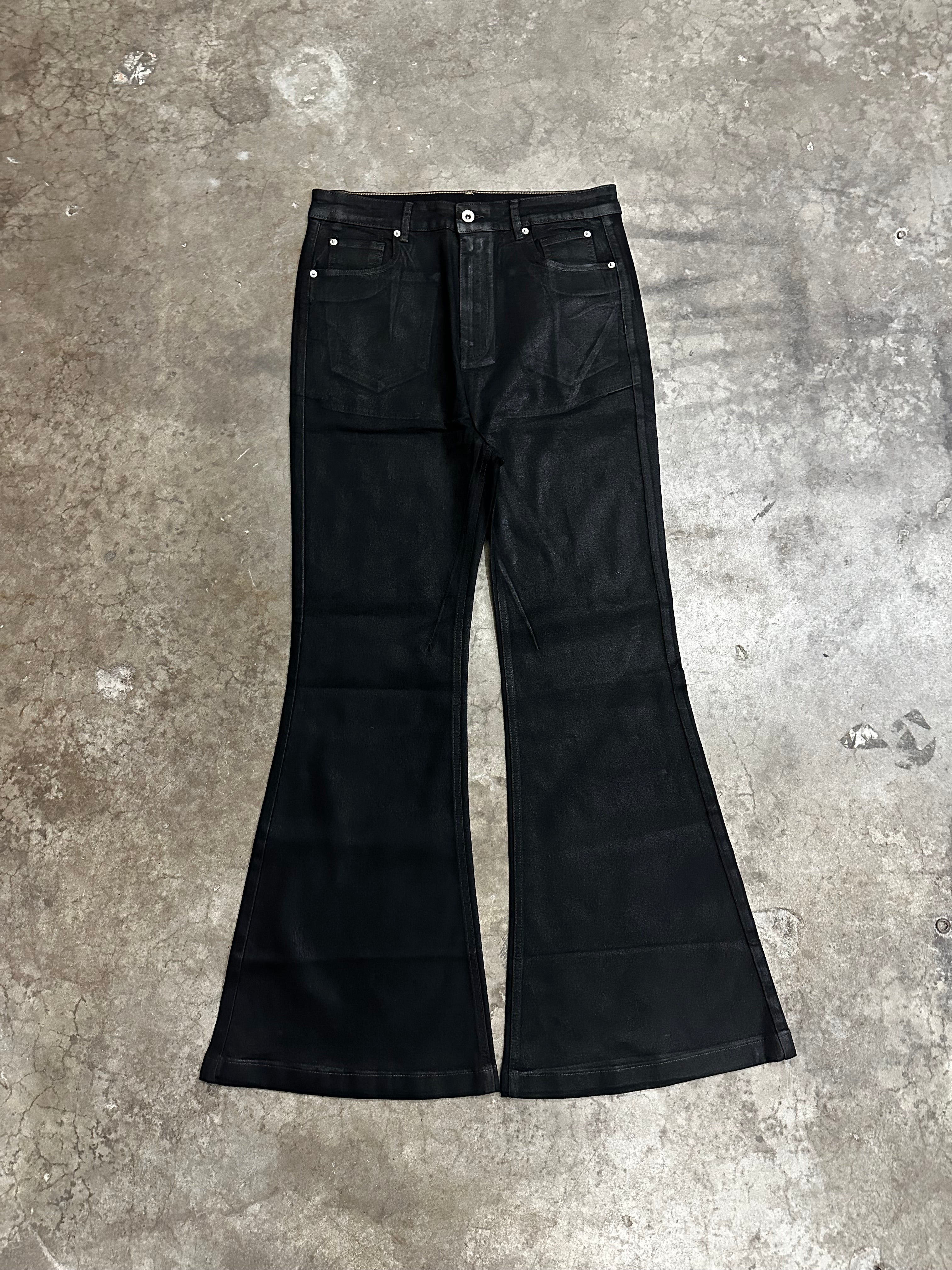 Black Waxed Flares