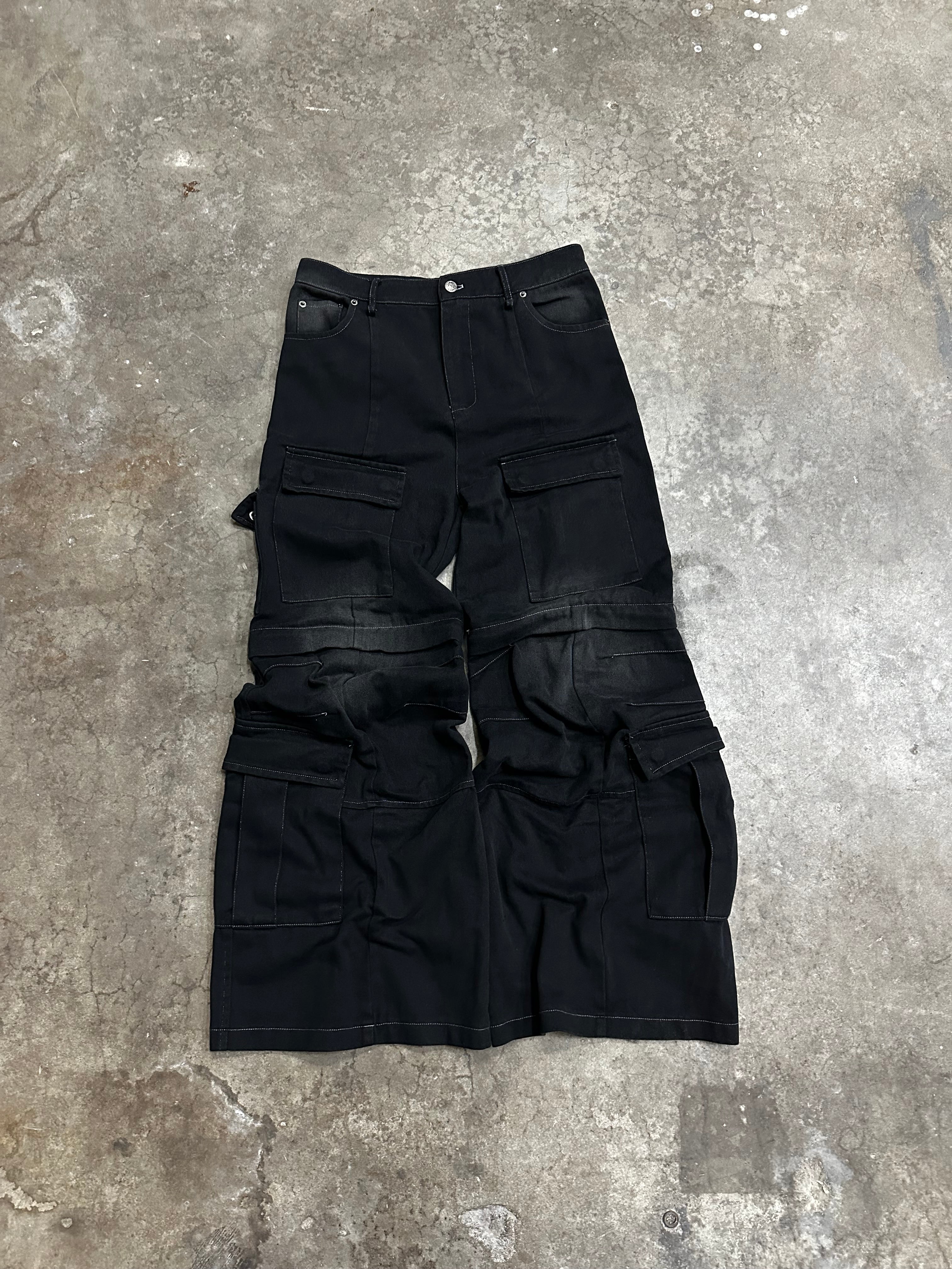 Black Convertible Cargos