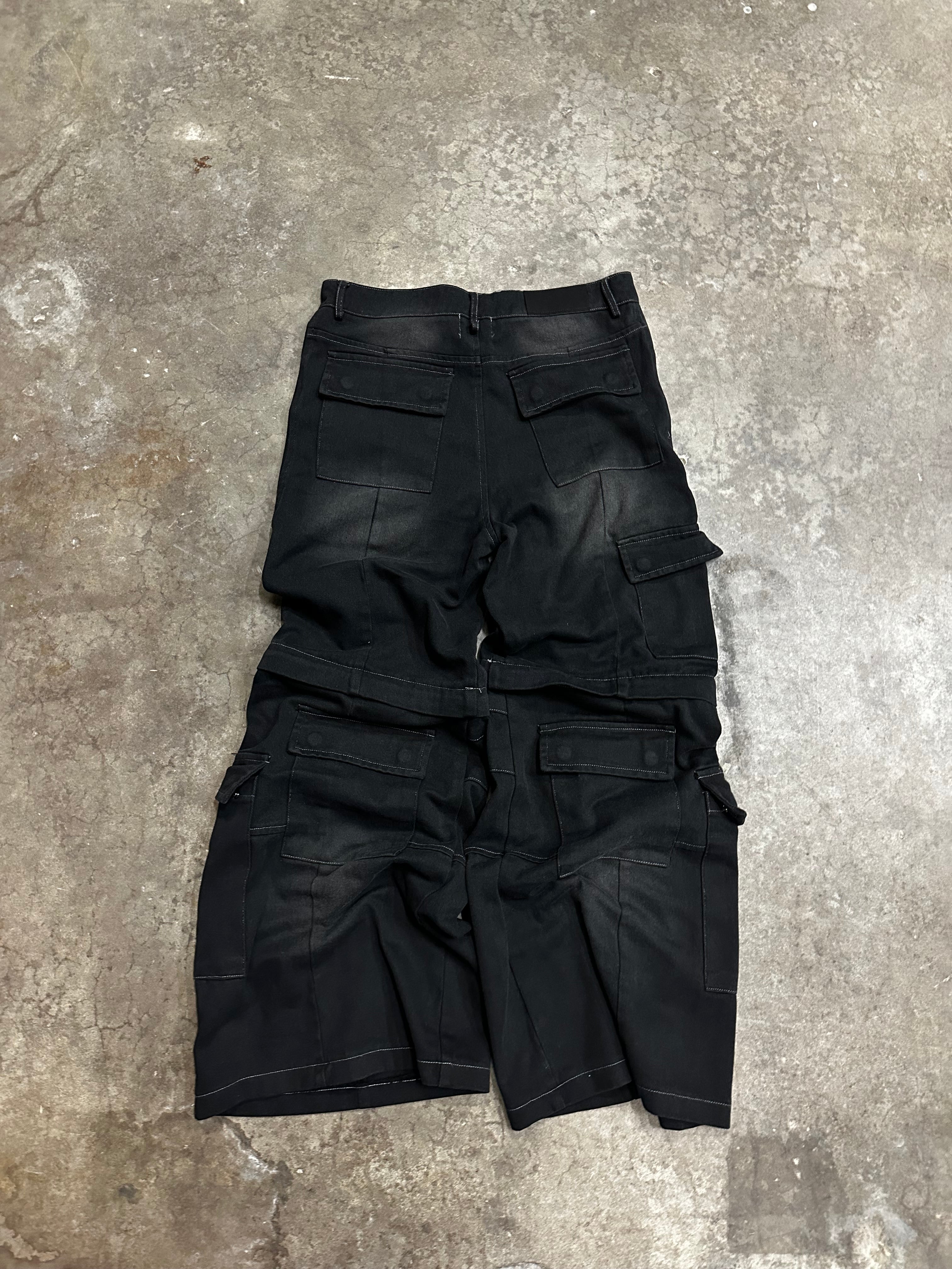 Black Convertible Cargos