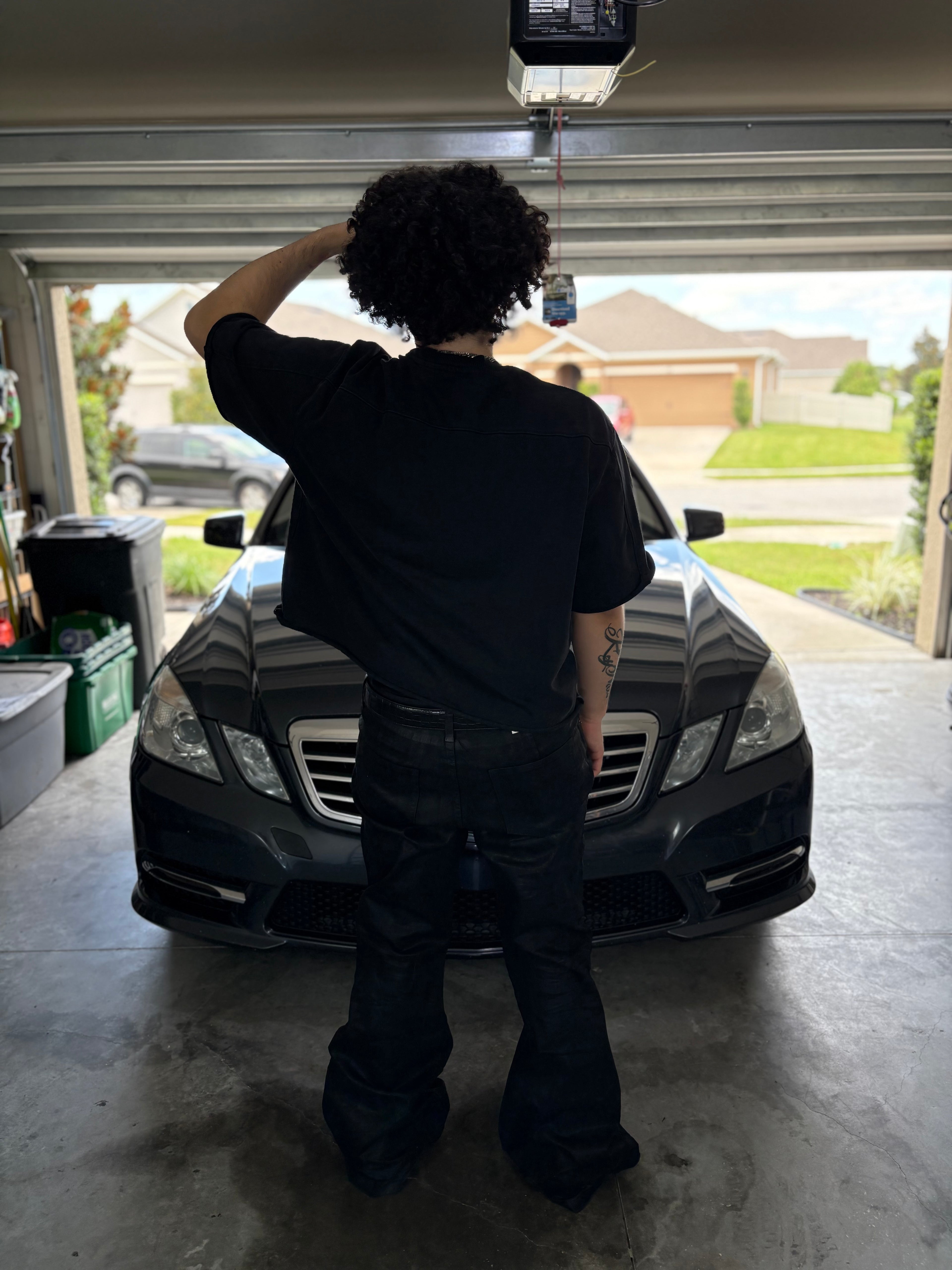 Black Waxed Flares