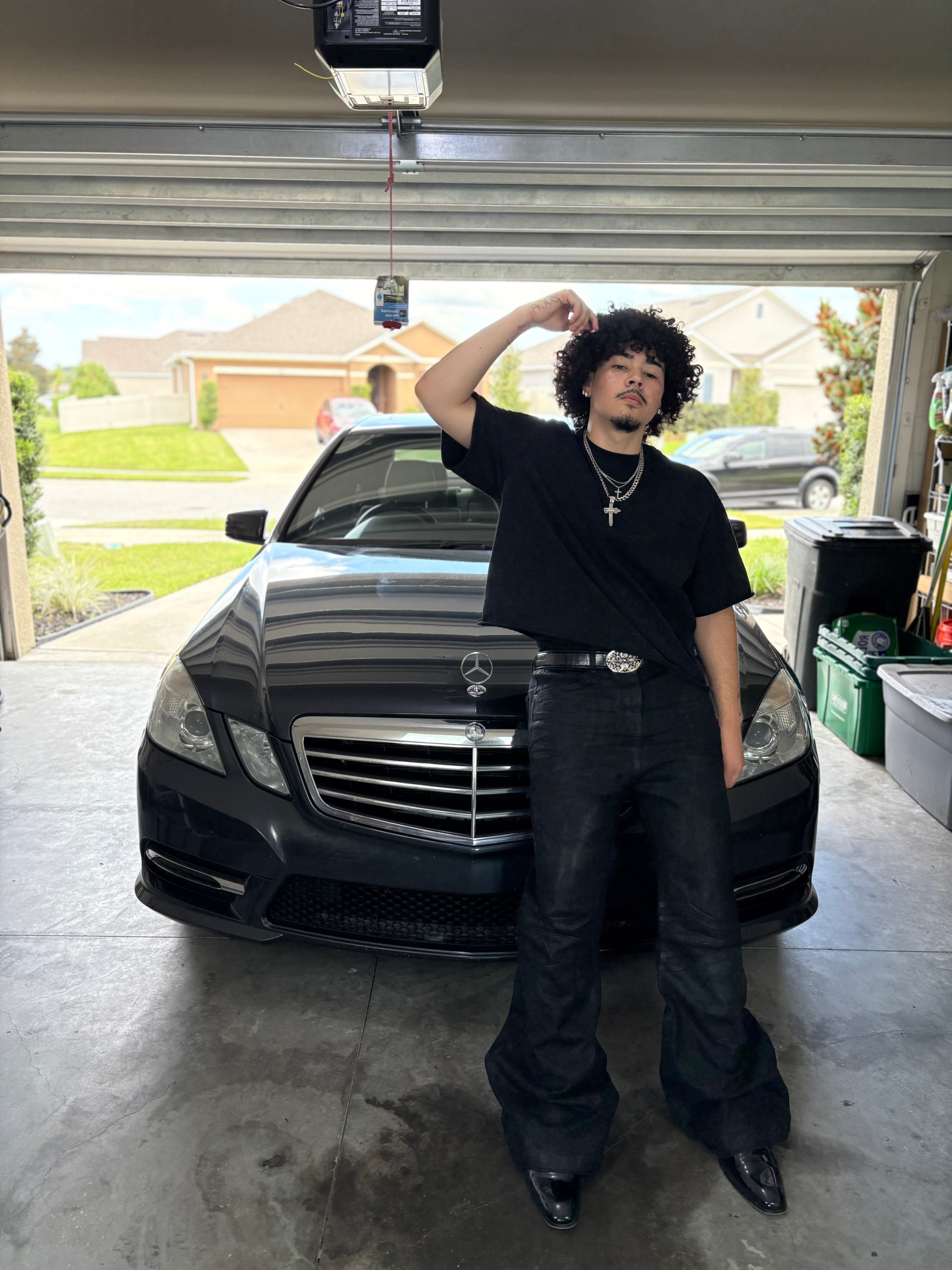 Black Waxed Flares