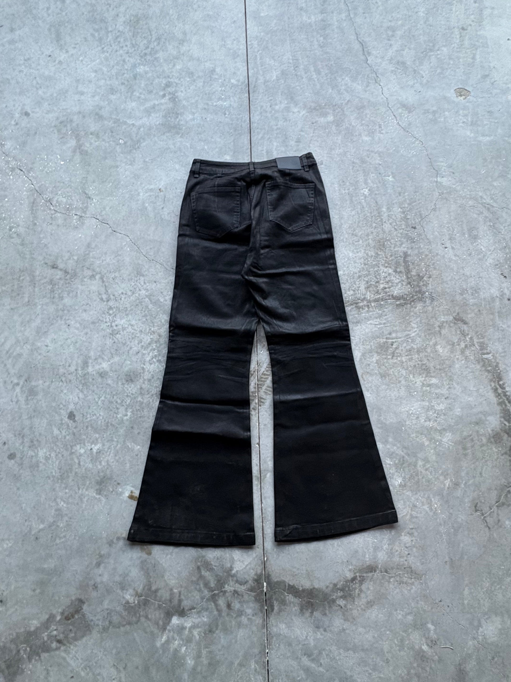 Black Waxed Flares