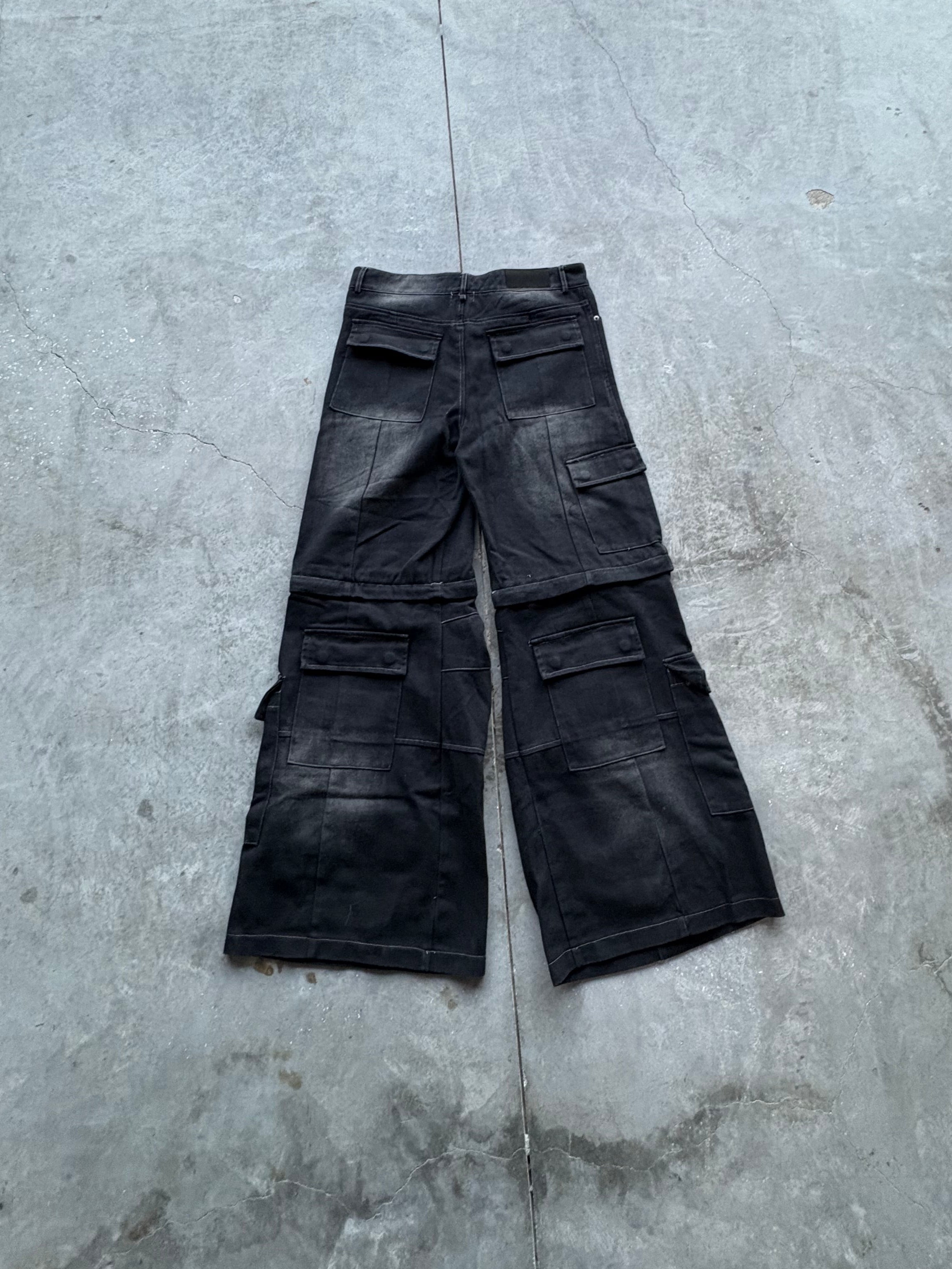 Black Convertible Cargos